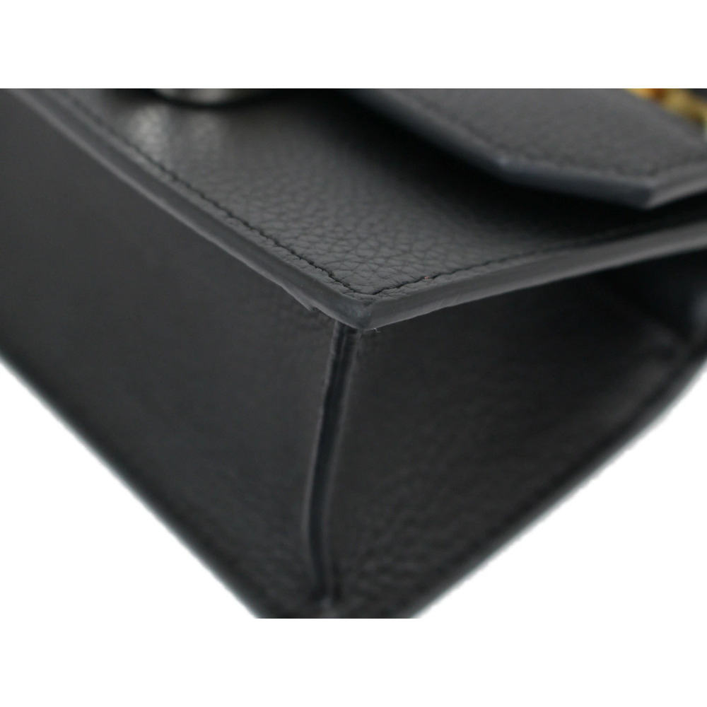 Christian Louboutin Eliza Top Handle 2way Shoulder Bag Leather Black - Picture 6 of 9